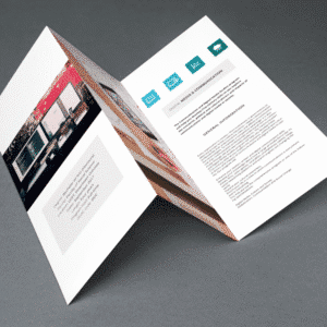 Tri Fold Brochures - 100lb Gloss Text
