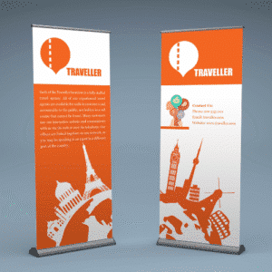 Pull Up Banners - 33x81 Inches