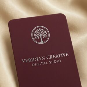 Silver Metallic Foil Business Cards