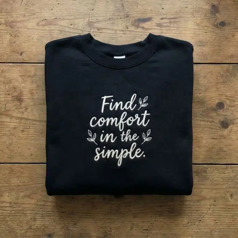 Custom embroidered apparel and minimalist branded sweatshirts - Regular Print