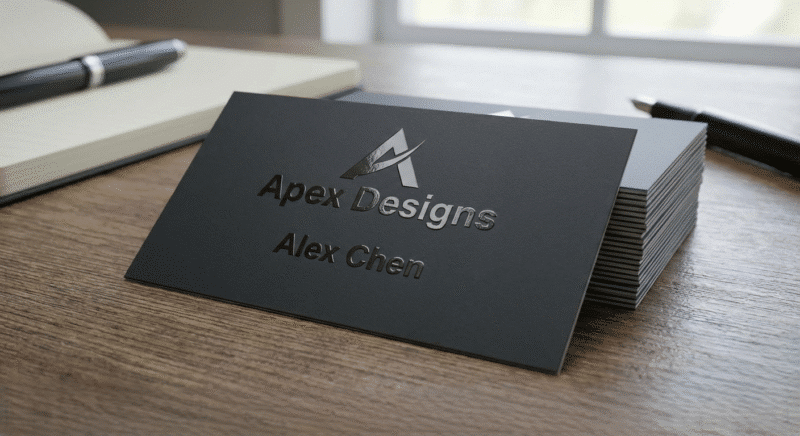 Business Cards Lamination + SPOT UV [Matte]