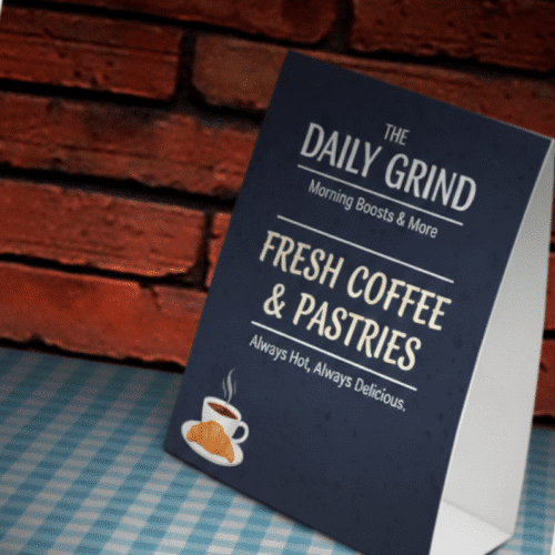 Tent Cards 14pt + Matte Finish