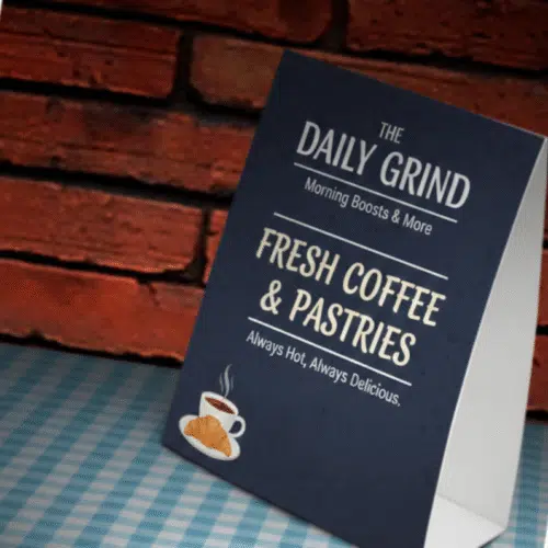 Tent Cards 14pt + Matte Finish